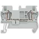 SIEMENS - SIE8WH20000AE00 Morsetto passante con collegamento a molla, sezione: 0,14 ... 1,5 mm², larghezza: 4,2 mm