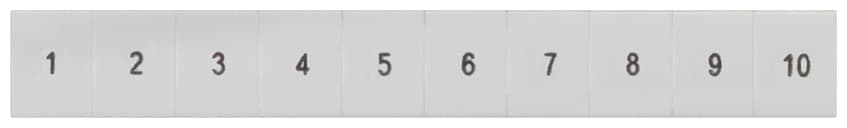 SIEMENS - SIE8WH81204AB45 Targhetta di siglatura, frontale, con 41-50, verticale, larghezza del morsetto: 8,2 mm