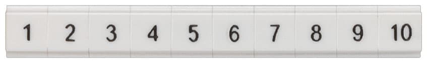 SIEMENS - SIE8WH81212XA05 Etichetta di siglatura, iscrizione piatta, La: 5,2 mm, fissaggio a scatto, bianco, 2,5 mm2