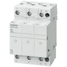 SIEMENS - SIE3NW7364 SENTRON, portafusibili per cartucce cilindriche, 8 x 32 mm, 3 poli+N, In: 20 A, Un AC: 400 V, LED