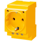 SIEMENS - SIE5TE6810 Presa SCHUKO 16 A, giallo secondo DIN VDE 0620 per montaggio in quadri di distribuzione