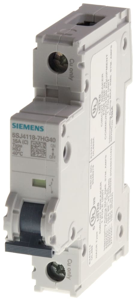 SIEMENS - SIE5SJ41017HG40 INT. MT UL489 1P C 1A 15KA 240VCA