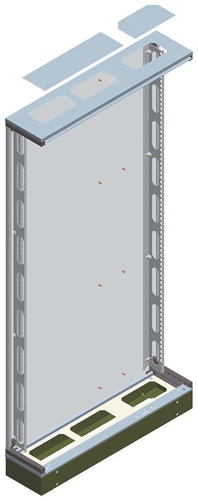 SIEMENS - SIE8GK23005KL43 ALPHA 630 UNIVERSAL, quadro da pavimento, Flat Pack, IP43, classe di protezione 1 A=1600mm