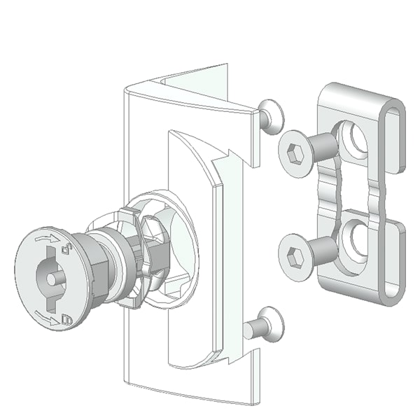 SIEMENS SIE8PQ94000BA40 SISTEMA DI CHIUSURA A DOPPIA MAPPA