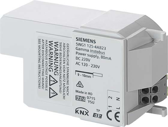 SIEMENS - BUILDING T BCT5WG1125-4AB23 ALIMENTATORE DECENTRALIZZATO RL 125/23 8