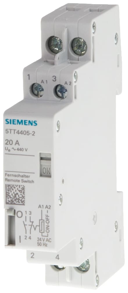 SIEMENS - SIE5TT44022 RELE P-P 2NA, 20A, 24VC.A., 1UM