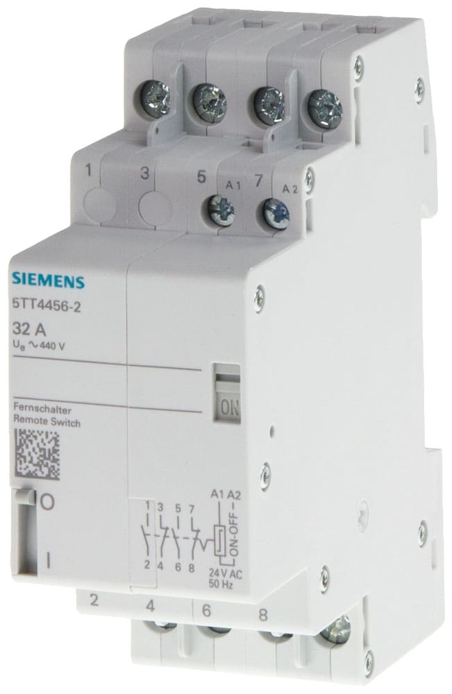 SIEMENS - SIE5TT44780 Interruttore con comando a distanza, contatto per 63 A con tensione AC 230 V, 2 contatti CO