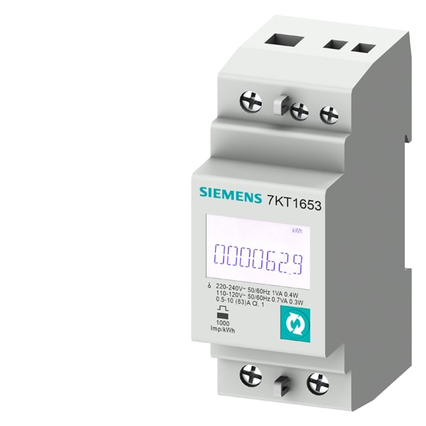 SIEMENS SIE7KT1653 PAC1600 CONTATORE MONOFASE 63A M-BUS