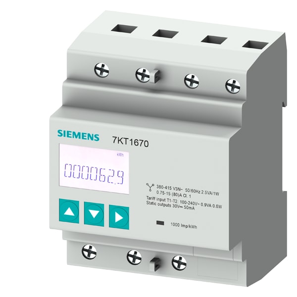 SIEMENS SIE7KT1670 PAC1600 CONTATORE TRIFASE 80A