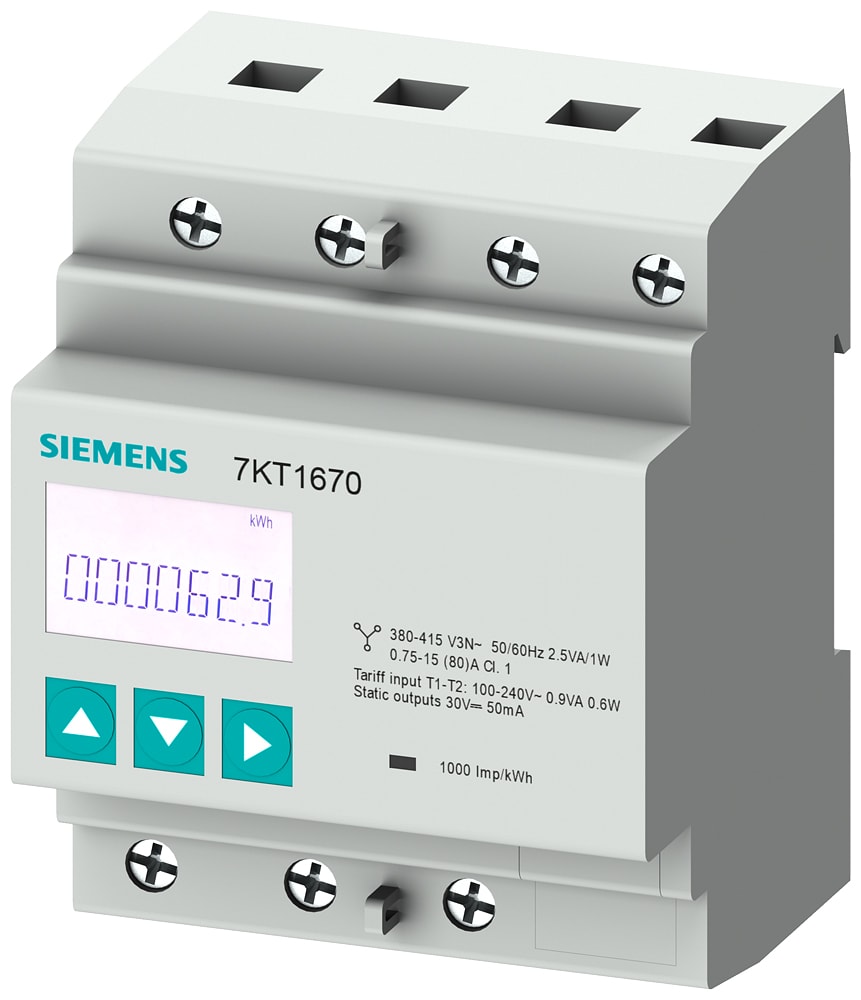 SIEMENS - SIE7KT1665 PAC1600 CONTATORE TRIFASE 80A MODBUS