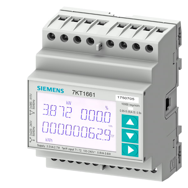 SIEMENS SIE7KT1661 PAC1600 CONTATORE TRIFASE 5A MODBUS
