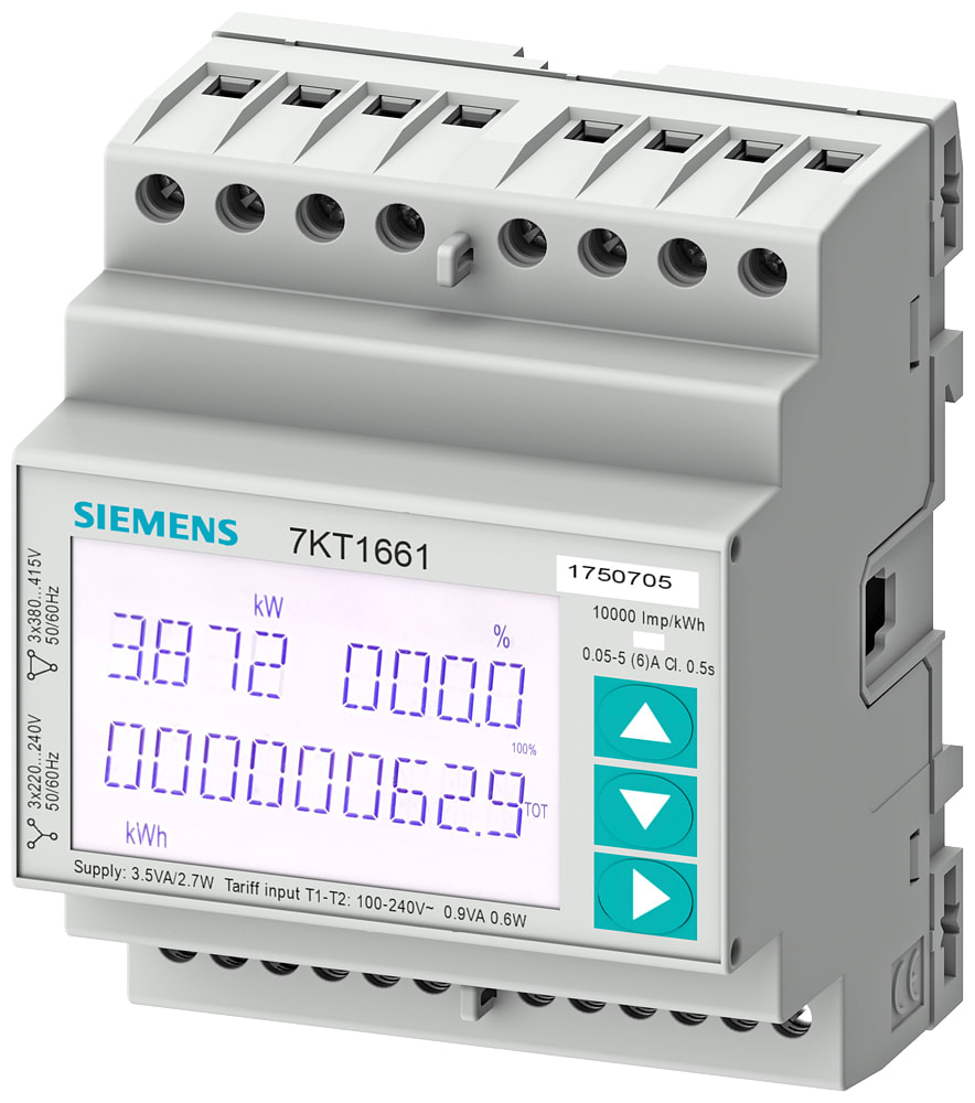 SIEMENS - SIE7KT1662 PAC1600 CONTATORE TRIFASE 5A MODBUS MID