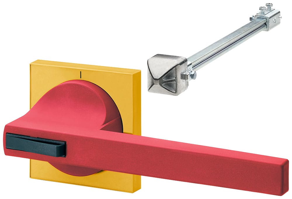 SIEMENS - SIE8UC73233BB30 Comando porta 8UC7, operatore colore rosso/blu-verde Basic, mostrina frontale colore giallo