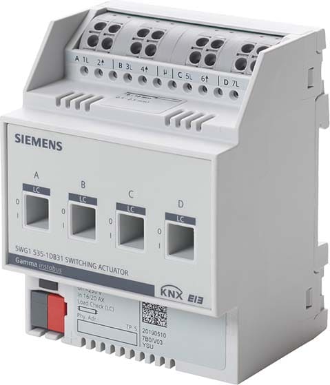 SIEMENS - BUILDING T BCT5WG1535-1DB31 USC.BIN. N 535D51 4X230V 16/20AX MIS. CO
