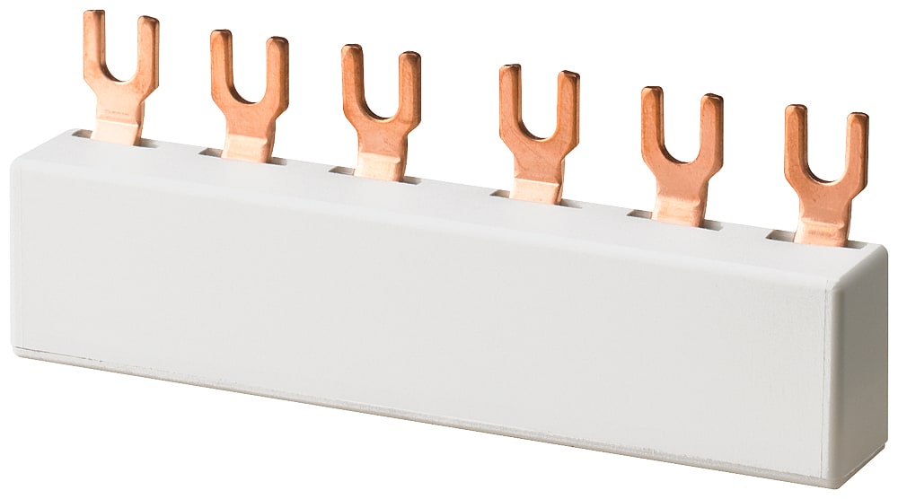 SIEMENS - SIE5ST2604 Sbarra collettrice, 63 A, a 3 poli, unità dingombro modulare 15 mm, esecuzione a forcella, per 5 apparecchi
