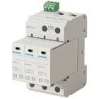 SIEMENS - SIE5SD74133 Scaricatore di sovratensione di origine atmosferica T1/T2, Un 240/400 V, UC AC 335 V, moduli di protezione inseribili