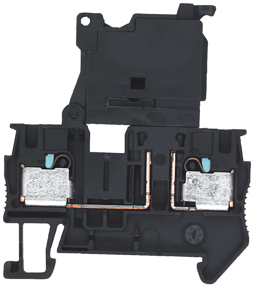 SIEMENS - SIE8WH60001GG08 Morsetto portafusibile, 5 x 20 mm, 4 mm², larghezza 6,2 mm, nero