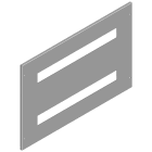 SIEMENS - SIE8GK96084KK20 COPERT. MODULARI 1/4 GIRO 3X24UM H600 B6