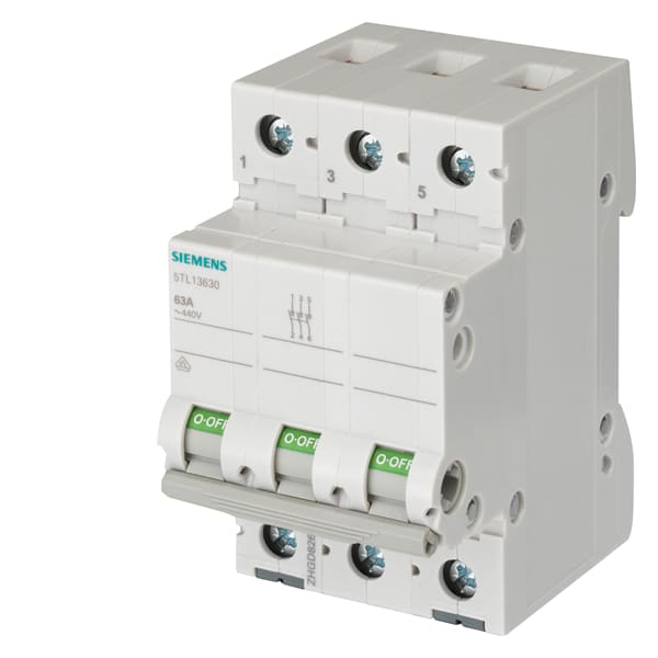SIEMENS SIE5TL13630 INT.MAN-SEZ 3P 63A 400VCA ACC.CA 3UM
