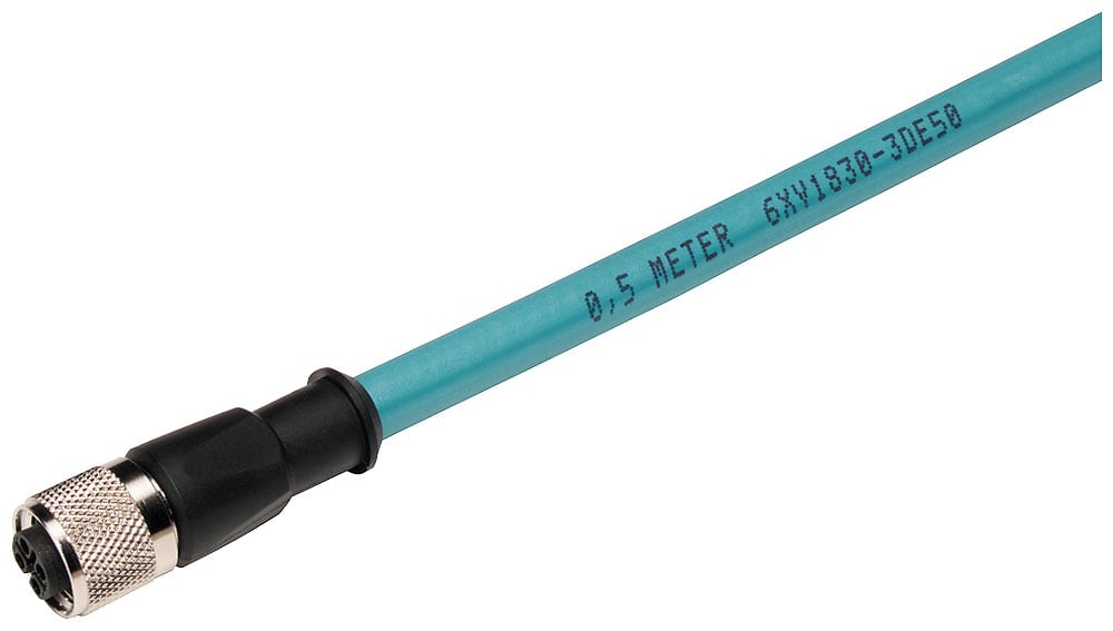 SIEMENS - SIE6XV18303DE50 Cavo PB;2 x M12;0,5 m; 2 x B-coded; IP65, IP67; PUR; robusto