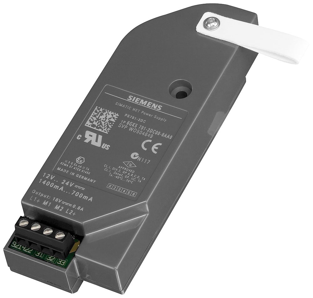 SIEMENS - SIE6GK57912AC000AA0 Power supply PS791-2AC (alimentatore da rete AC/DC), 10 W, IP65 (-40 ... +70 °C)
