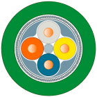 SIEMENS - SIE6XV18402AT50 Cavo IE FC TP Std. GP; 2 x senza; 2x2;500 m; Cat5e; PVC; robusto