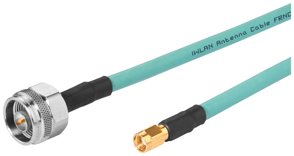 SIEMENS - SIE6XV18755CH50 IWLAN 1x N-Connect/1x RSMA, cavo di collegamento flessibile maschio/maschio, 5 m