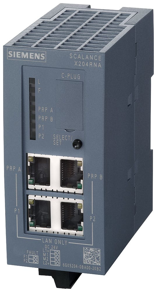 SIEMENS - SIE6GK52040BA002KB2 SCALANCE X204RNA, managed switch di Layer 2, 4x RJ45, PRP