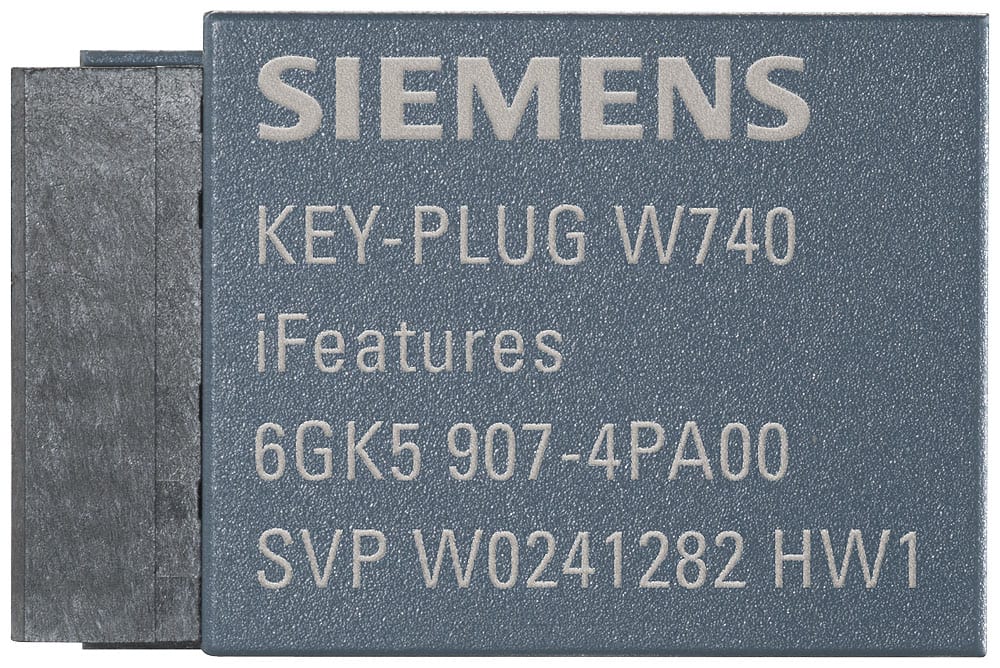 SIEMENS - SIE6GK59074PA00 KEY-PLUG W740 iFeatures, per attiv. iFeatures per SCALANCE W in modalità Client