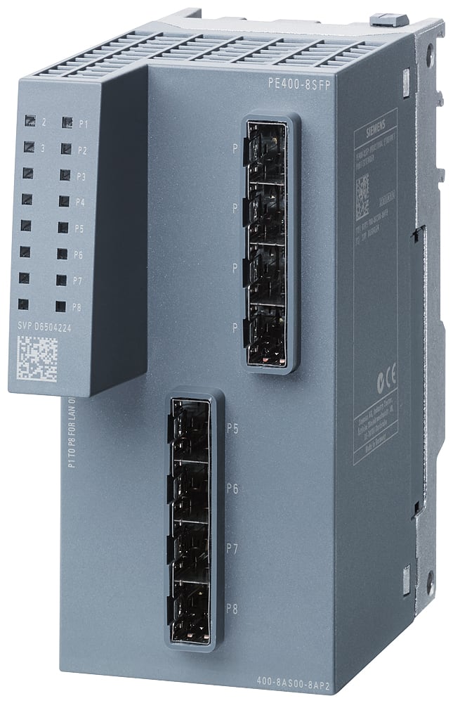 SIEMENS - SIE6GK54008AS008AP2 PE400-8SFP Port Extender, 8x SFP per ampliamento di XM-400