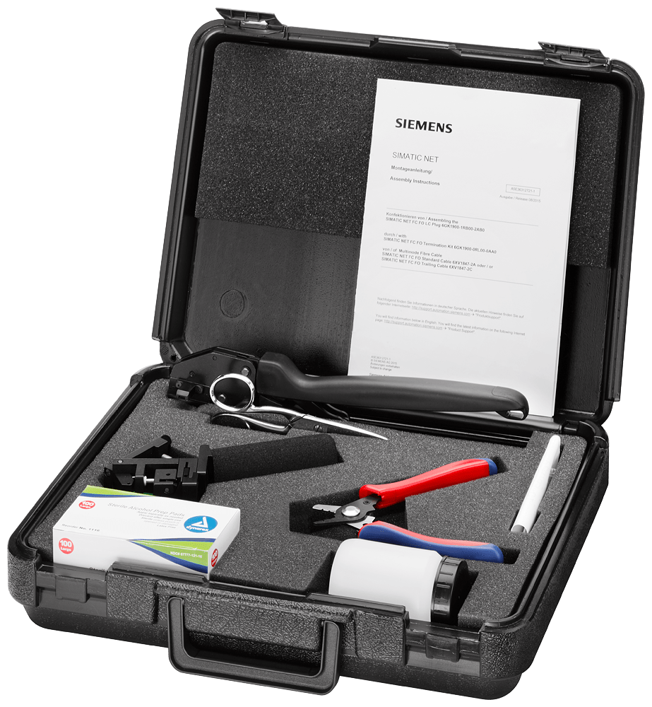 SIEMENS - SIE6GK19000RL000AA0 Termination Kit FC LC Plug, valigia di confezionamento p. assemblaggio sul posto
