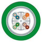 SIEMENS - SIE6XV18782C IE FC TP TRAILING CABLE GP 4X2, CAT6A