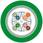 SIEMENS - SIE6XV18782C Cavo IE FC TP GP;2 x senza;catena portacavi;4x2;Cat6A;senza alogeni;PUR; robusto