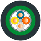 SIEMENS - SIE6XV18712G Cavo interrato IE TP; 2 x senza; 2x2; Cat5e; PE; robusto