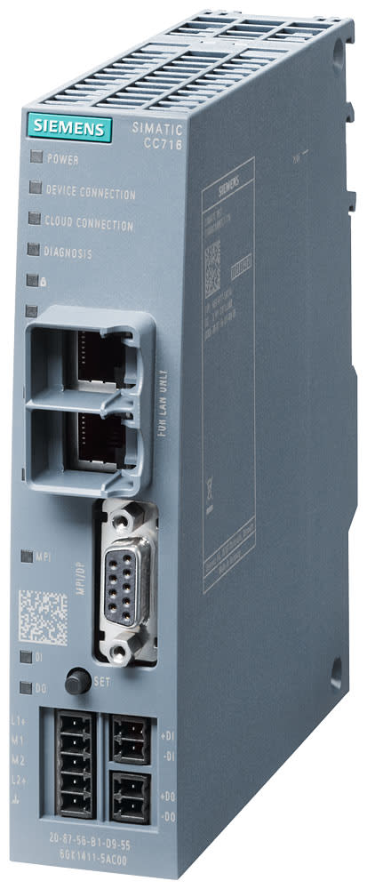 SIEMENS - SIE6GK14115AC00 Cloud Connect 7, CC716 IoT Gateway, colleg. di appar. S7/Modbus a Cloud Services