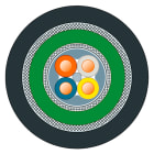 SIEMENS - SIE6XV18712N IE ROBUST GROUND CABLE 2X2, BY METER