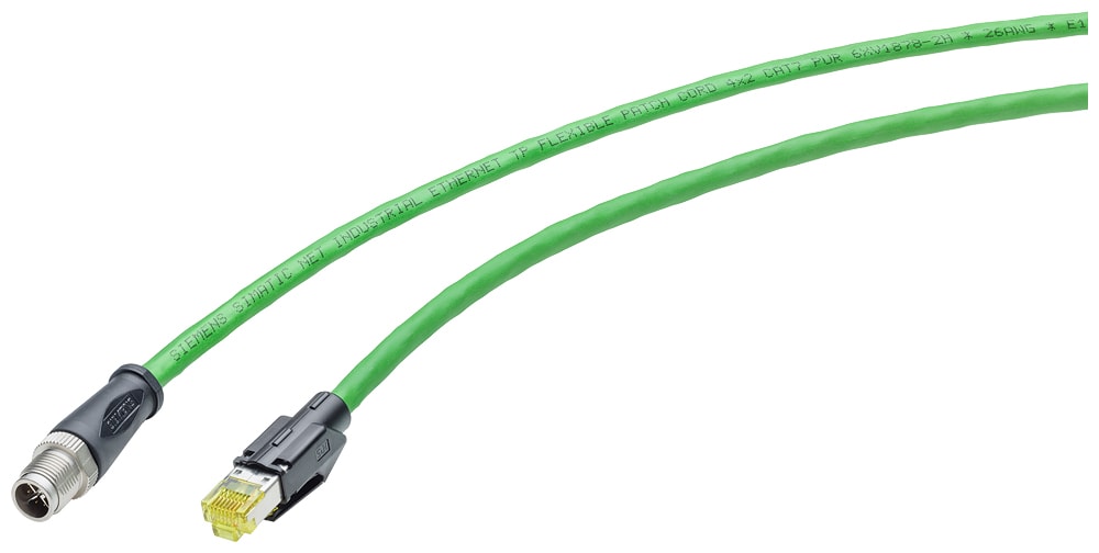 SIEMENS - SIE6XV18785TH20 IE TP CORD M12-180/RJ45-180 (4X2, 2 M)