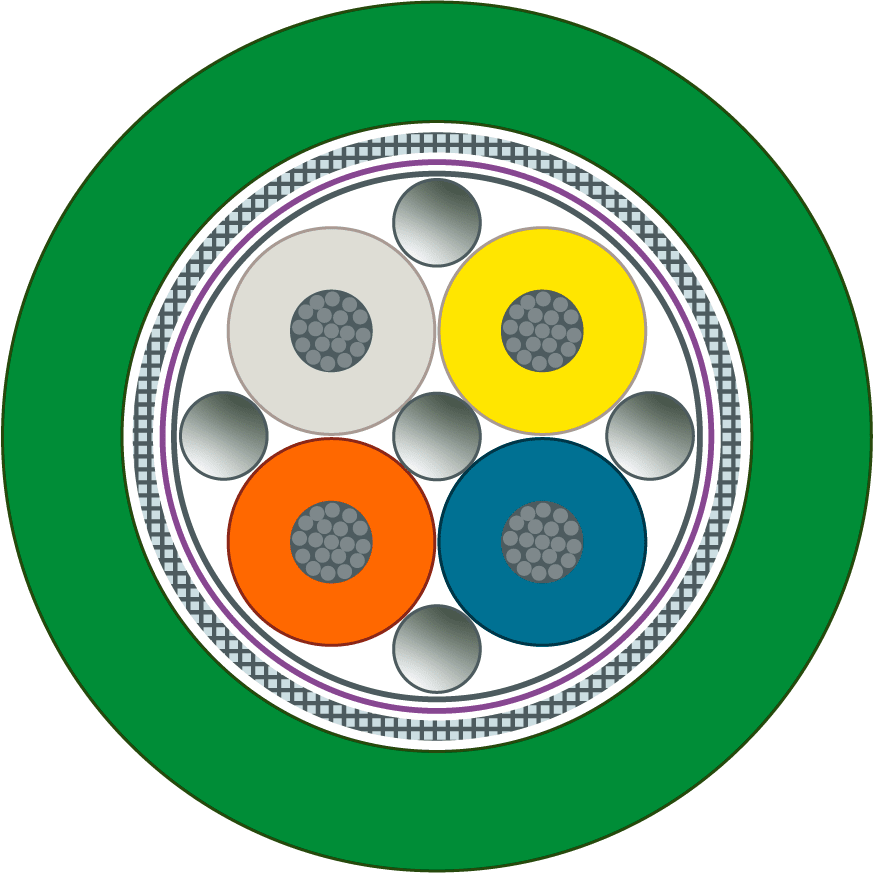 SIEMENS - SIE6XV18402R Cavo IE TP Robot GP; 2 x senza; 2x2; Cat5e; torsione; PUR; robusto