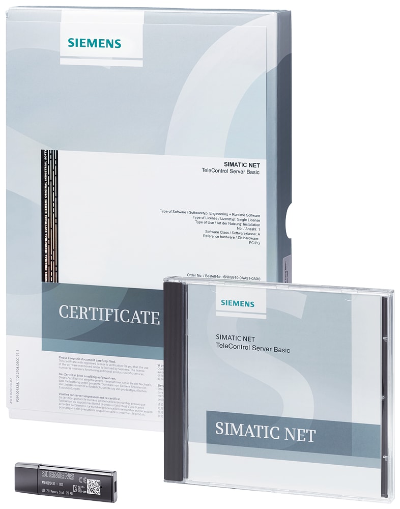 SIEMENS - SIE6NH99100AA310AA0 TeleControl Server Basic 8 V3.1, licenza singola per 1 installazione