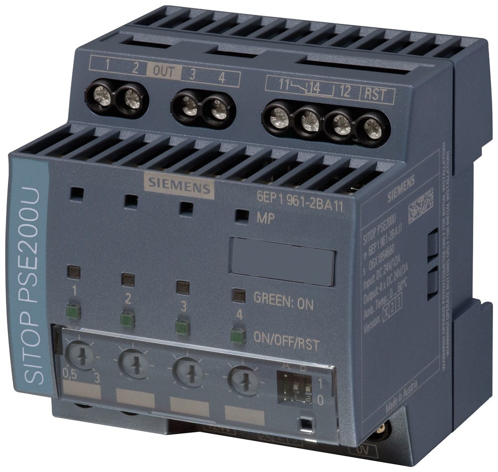 SIEMENS SIE6EP19612BA11 SITOP PSE200U SELECTIVITY MODULE 3A