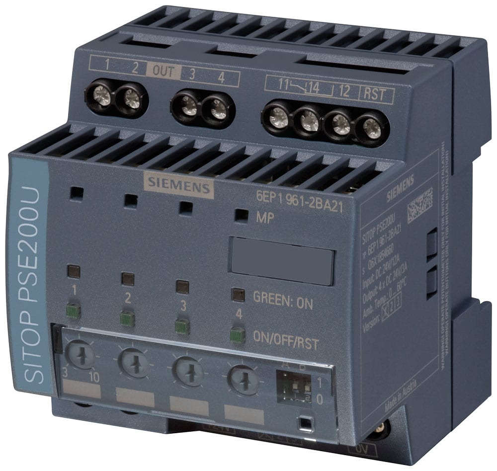 SIEMENS SIE6EP19612BA21 SITOP PSE200U SELECTIVITY MODULE 10A