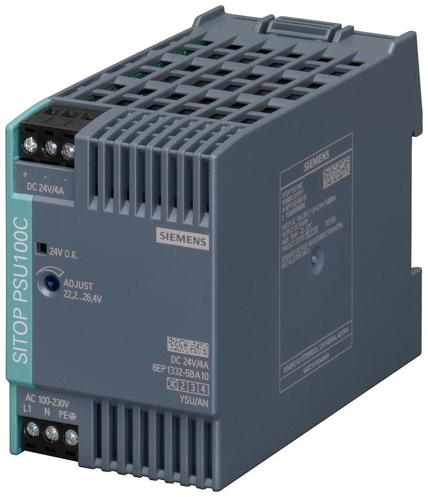 SIEMENS - SIE6EP13325BA10 Alimentatore SITOP PSU100C, monofase DC 24 V/4 A