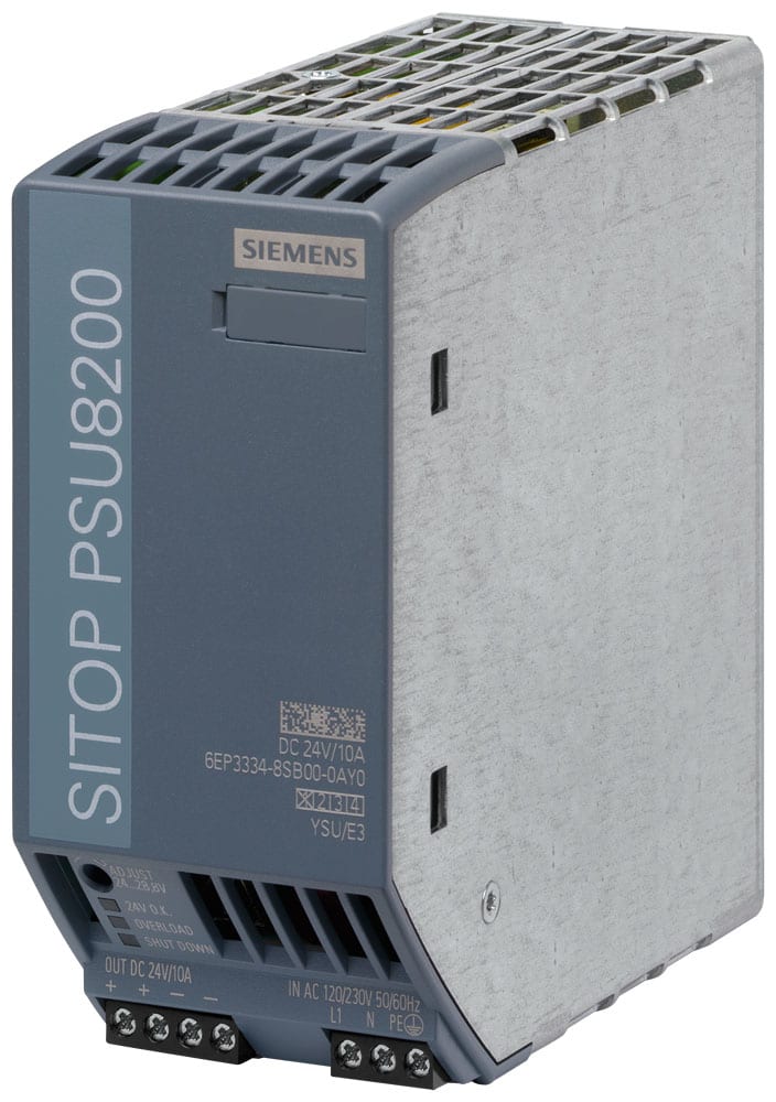 SIEMENS - SIE6EP33348SB000AY0 Alimentatore SITOP PSU8200, monofase DC 24 V/10 A