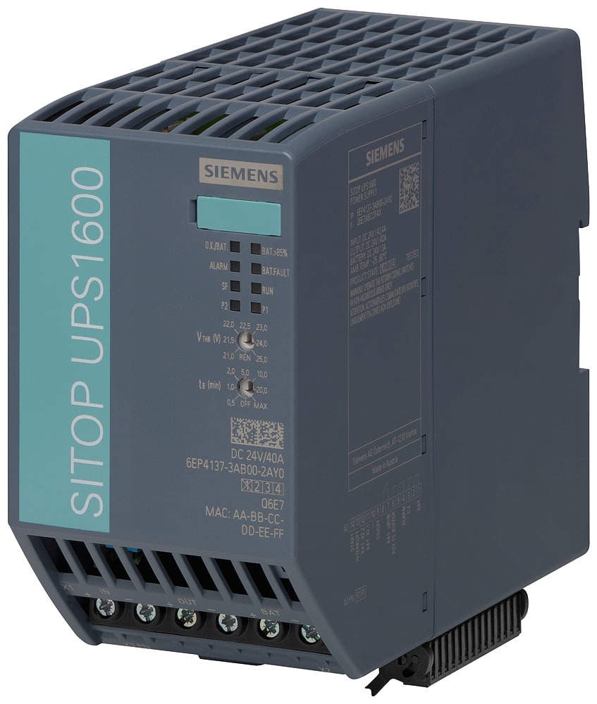 SIEMENS - SIE6EP41373AB002AY0 SITOP UPS1600 24V/40A ETHERN/PROFIN.