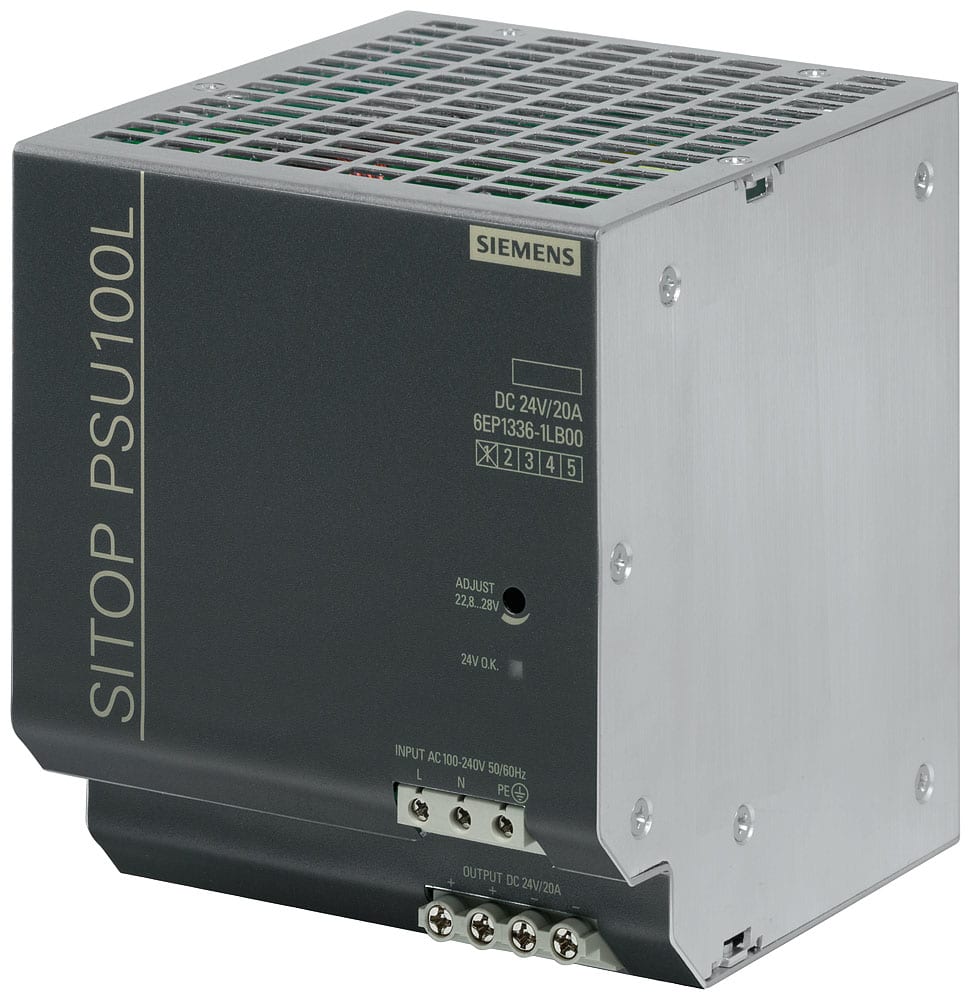 SIEMENS - SIE6EP13361LB00 Alimentatore SITOP PSU100L, monofase DC 24 V/20 A
