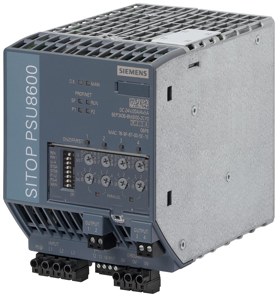 SIEMENS - SIE6EP34368MB002CY0 SITOP PSU8600 20A/4X5A PN