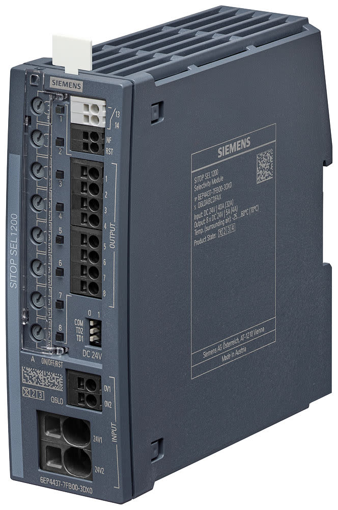 SIEMENS - SIE6EP44377FB003DX0 SITOP SEL1200 SELEKTIVITY MODUL 8* 5A
