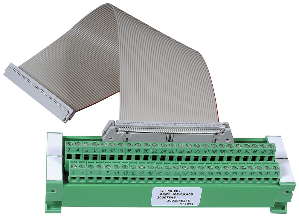 SIEMENS - SIE6EP54065AA00 convertitore a morsettiera con connettore IDC a 50 poli su morsetti a vite per collegamento 1 to 1 senza LED