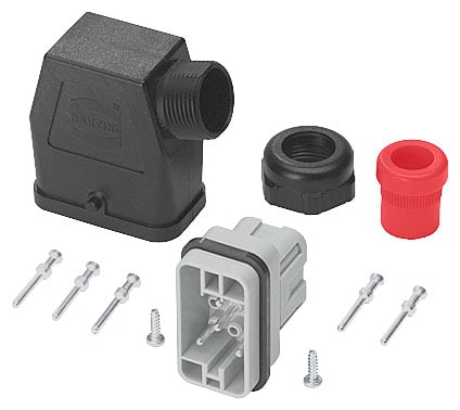 SIEMENS - SIE3RK19020CC00 Set di connettori, inoltro 6 x 2,5 mm², a 9 poli, completo con ingresso cavi PG16