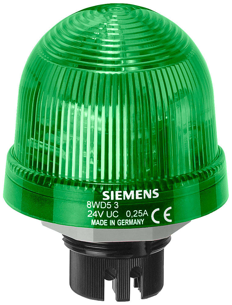 SIEMENS - SIE8WD53001AC Luce di segnalazione, elemento luce fissa, UC 12 ... 230 V, colore verde